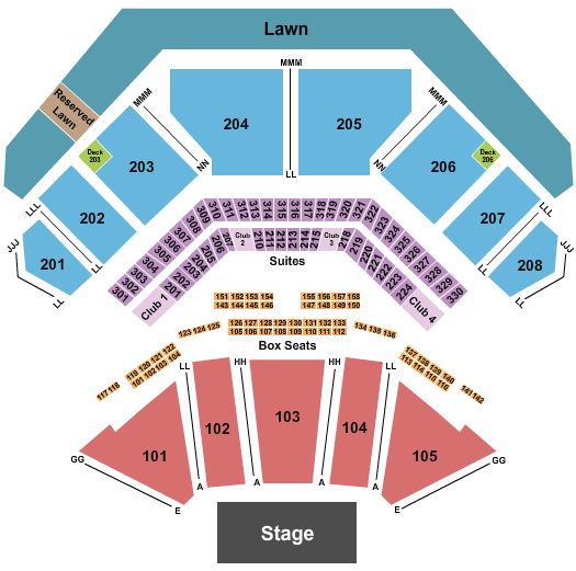 Credit Union 1 Amphitheatre Tinley Park Seating Chart
