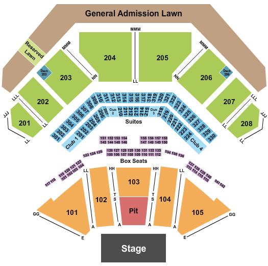 Credit Union 1 Amphitheatre Tinley Park Seating Chart