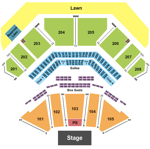 Credit Union 1 Amphitheatre Tinley Park Seating Chart